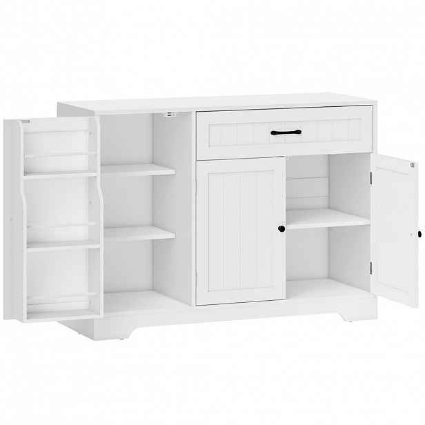 HOMCOM KOMODA MDF bílá