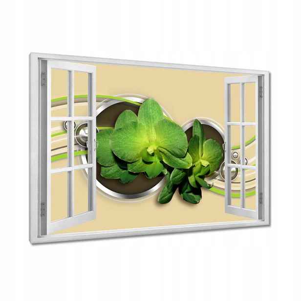 Obrazy 120x80 Zelená orchidej