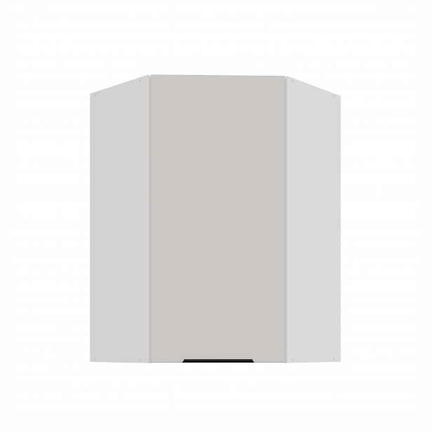Horní rohová skříňka Como 60x60 GN-90 1F (45°) Barva korpusu: Bílá, Barva dvířek: Kašmír