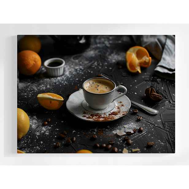 Plakát Kavárna Káva Šálek Espresso Pomeranče 100x75