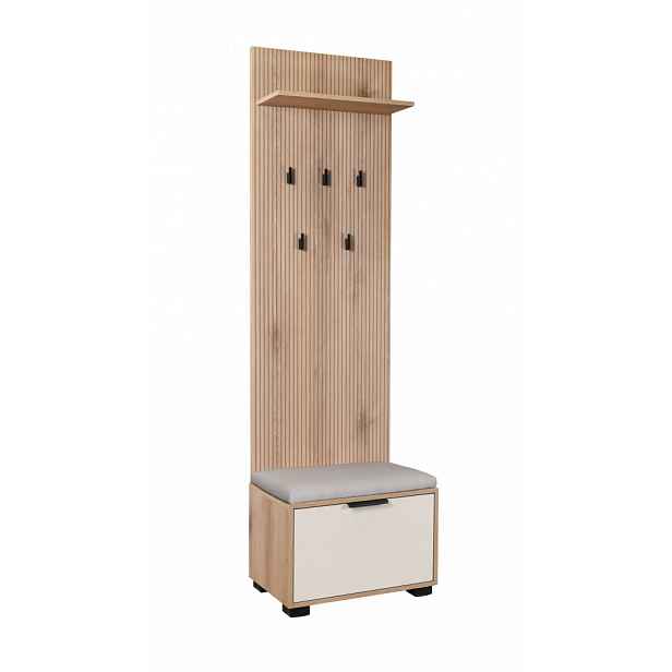 Předsíňový panel s botníkem SMART - canella/kašmír