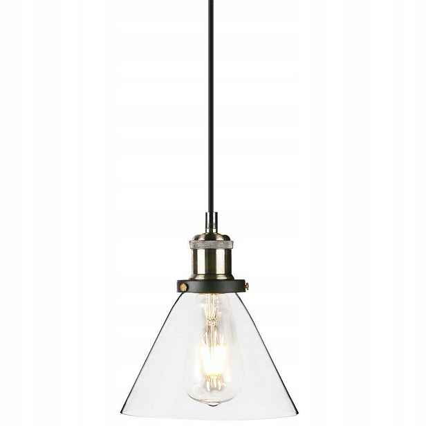 Závěsná lampa Loft Skleněná Vintage VT-7185, E27, 60 W, průhledná V-tac
