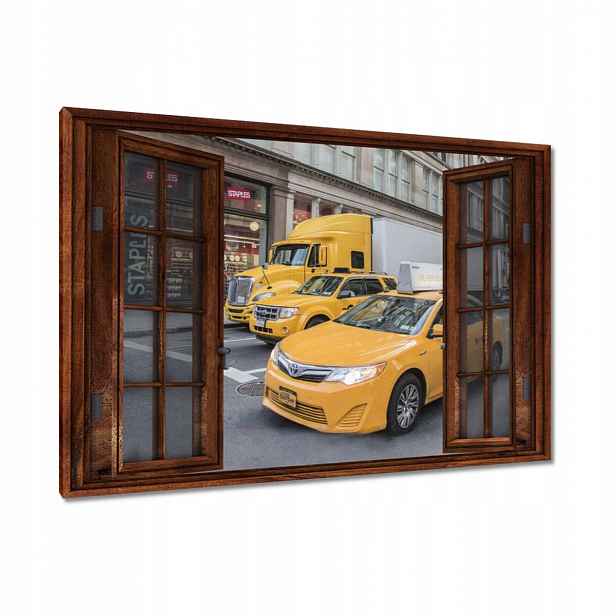 Obrazy 120x80 Žluté vozy New York