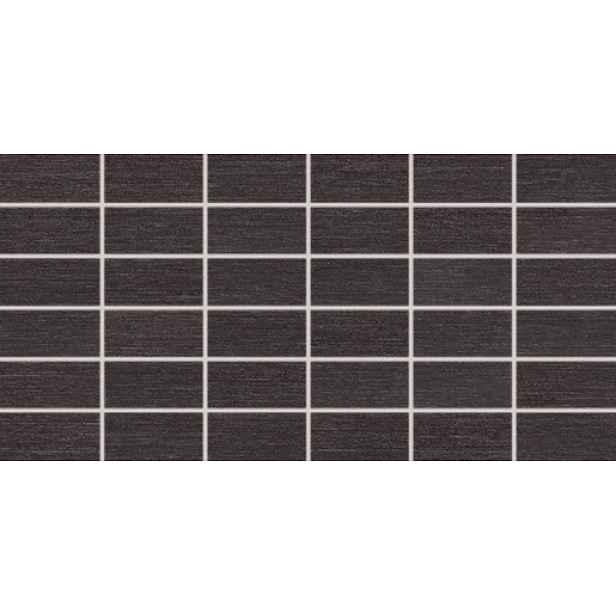 Mozaika Rako Fashion černá 30x60 cm mat DDMBG624.1