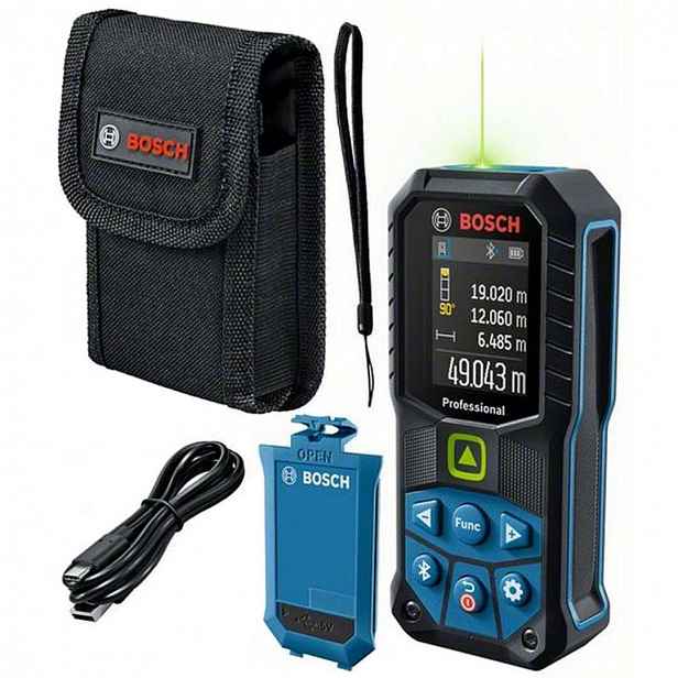 Bosch - 3,7V AKU laserový měřič vzdálenosti, dosah 100 m, 1x aku 1,0 Ah 0601072U01