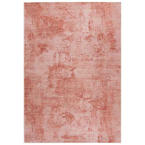 Koberec do obývacího pokoje oranžový 120x170 cm abstraktní, moderní, měkký