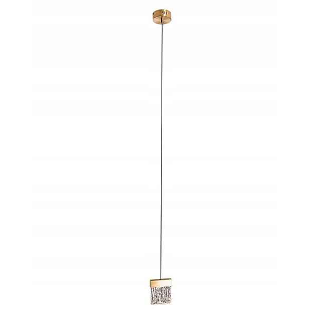 Maxlight Vetro závěsná lampa zlatá, křišťálové Led stínidlo 4,5 W 3000 K