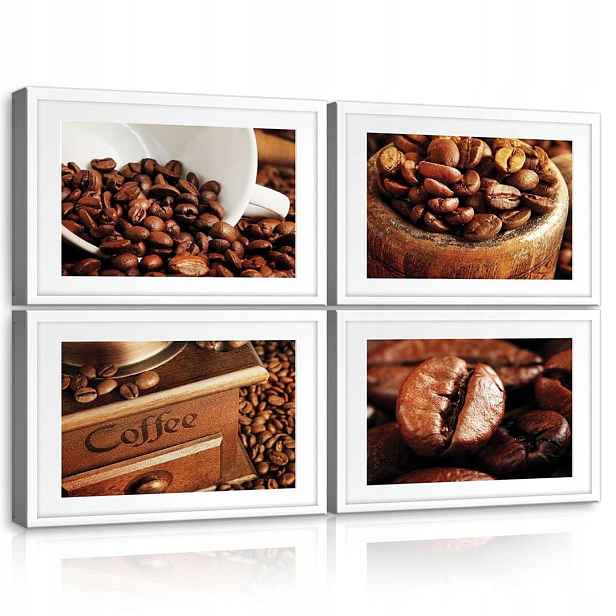 Obraz 120x80 Káva zrna zátiší příroda aroma teplá hnědá kuchyně