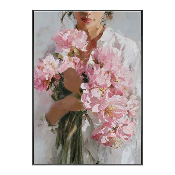 Tištěný obraz s rámem/na plátně 70x100 cm Floral Embrace – Styler