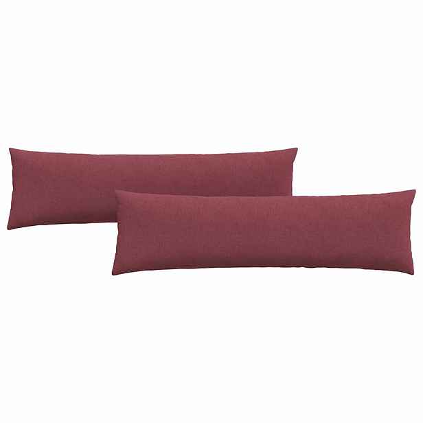 vidaXL Pohovkové polštáře 2 ks textil Víno Červené 145 x 40 cm