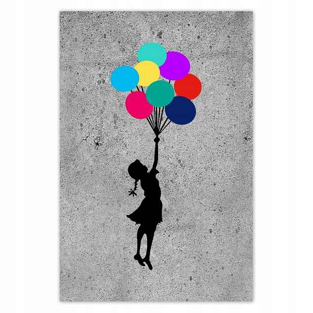 Fototapety 122x184 Banksy Duhové zvednutí