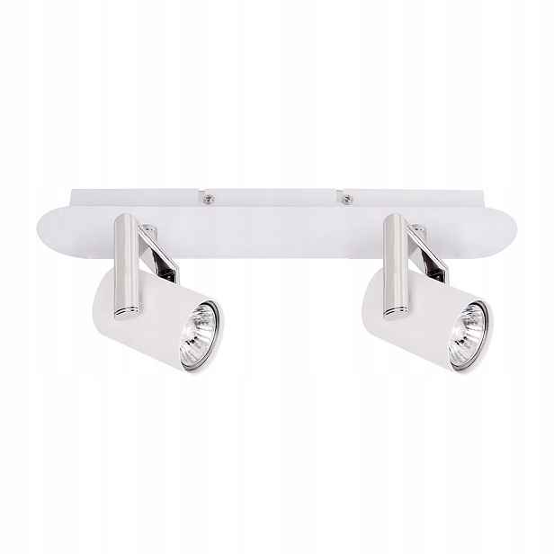 Italux Nástěnná a stropní lampa Bland Led GU10 bílá 2x35W, nastavitelná