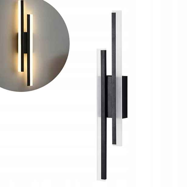 Led Nástěnná Interiérová Lampa Černá Loft Moderní 16W 3000K Obývací Pokoj