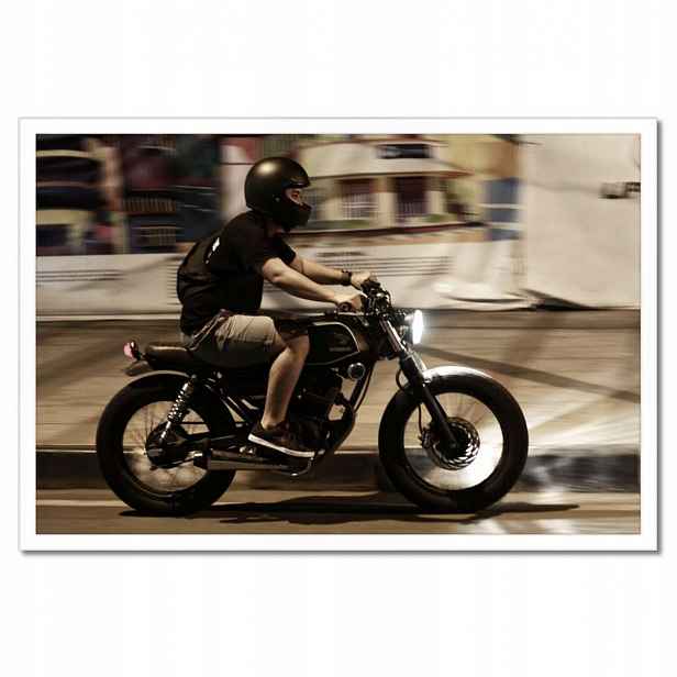 Plakáty v rámu 60x40 Klasický motocyklový motor