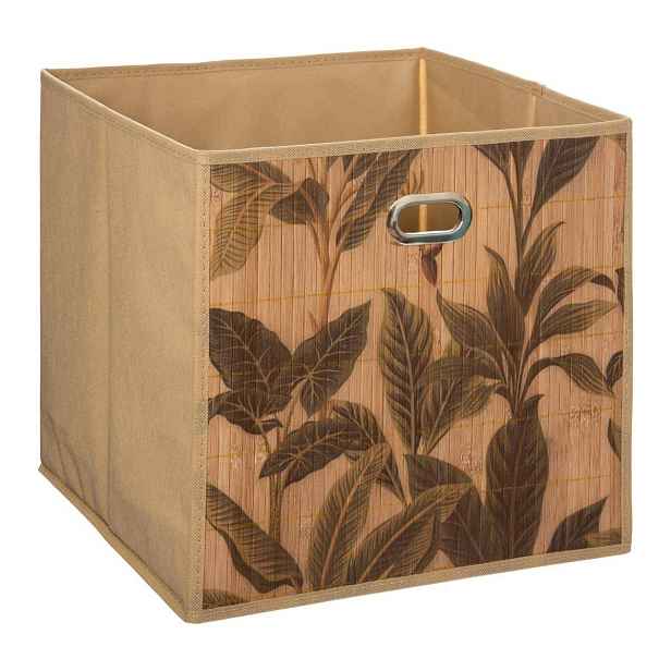 5five Simply Smart Úložný box Flower Bamboo 31x31 cm