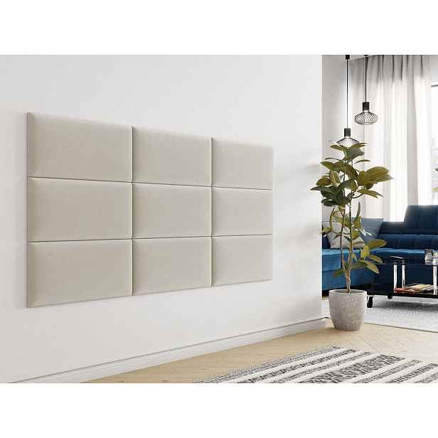 Čalouněný nástěnný panel 60x30 PAG - béžový