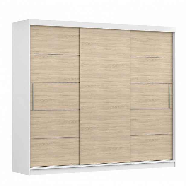 imoebel24 SKŘÍŇ s otočnými dveřmiAlba II 250 cm 250/218/61 cm, 3dveřová, dub sonoma