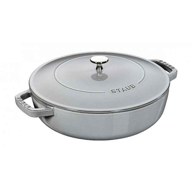 Litinový kastrol s poklicí Staub Chistera, grafitově šedý, 28 cm