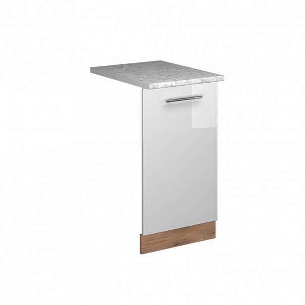 Vicco ČELNÍ PANEL MYČKY Fame-Line Bílá vysoký lesk 45 cm s pracovní deskou