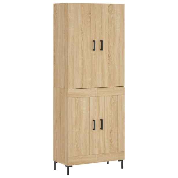 vidaXL Skříň highboard dub sonoma 69,5 x 34 x 180 cm kompozitní dřevo