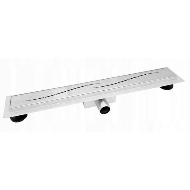 Lineární odtok 120 cm s maskovací vložkou M08, nízký 52 mm