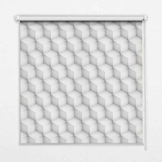 TULUP VNITŘNÍ roleta - okenní roleta - roleta - 100x100 cm - 3D kostky