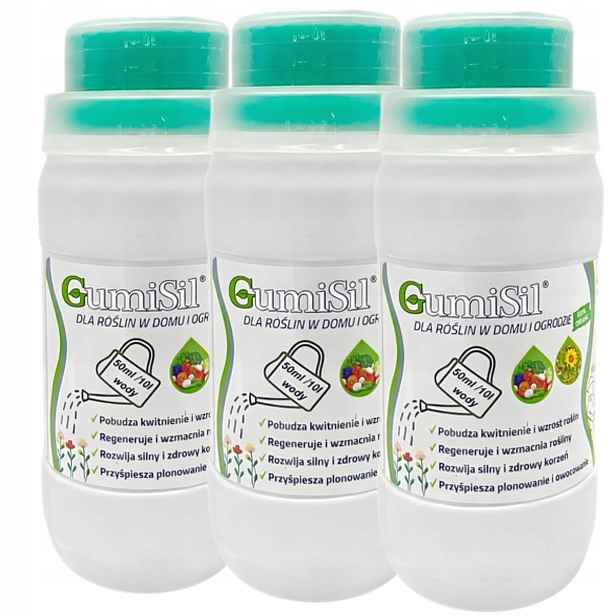 3x GumiSil 300 ml pro růst bujných rostlin Zakořeňovač biostimulátor Eko