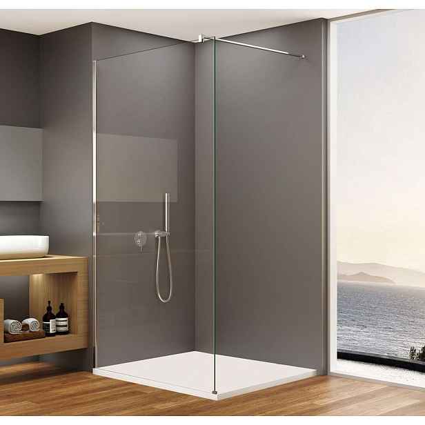 Bruckner - Sprchová stěna Walk-In, 110 cm, čiré sklo/chrom 750.110.1