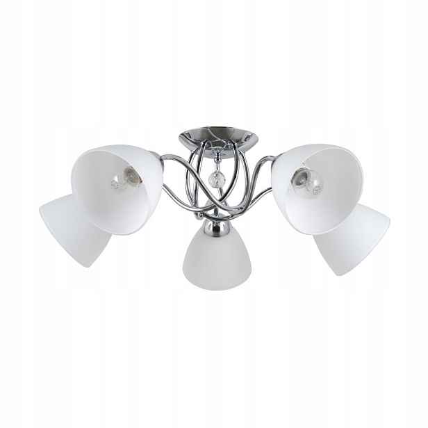 Lugano Závěsná lampa bílá 5xE27 40W IP20