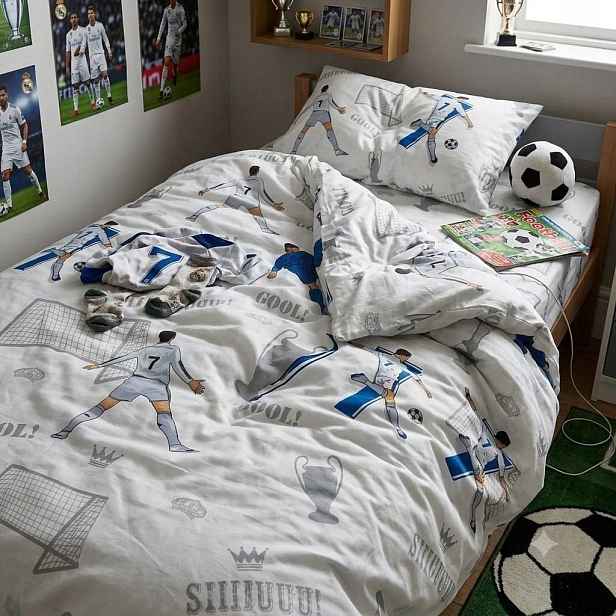 Sada povlečení 100% bavlna Fotbalový míč Softsleep 120*160 Polska