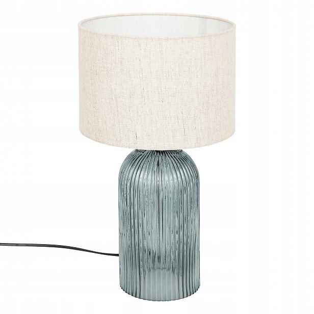 Stolní lampa se skleněnou základnou Mati, výška 42 cm