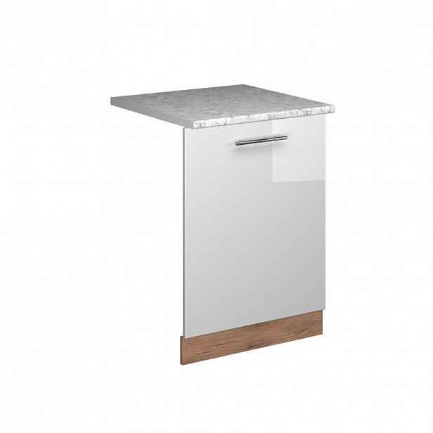 Vicco ČELNÍ PANEL MYČKY Fame-Line Bílá vysoký lesk 60 cm s pracovní deskou
