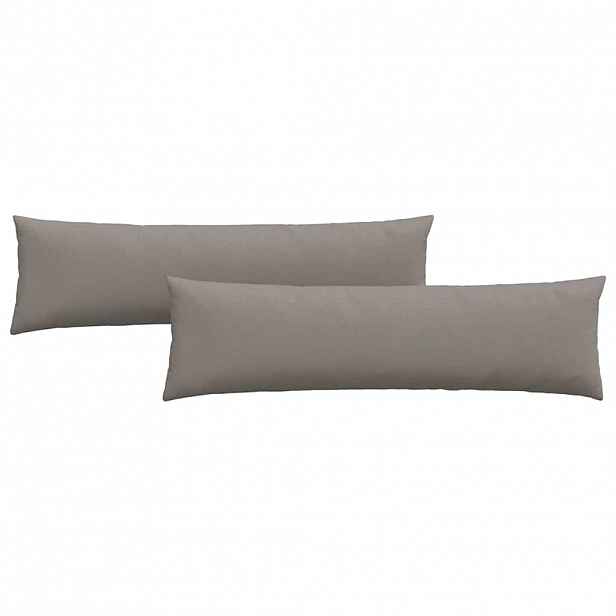 vidaXL Pohovkové polštáře 2 ks textil Taupe 145 x 40 cm