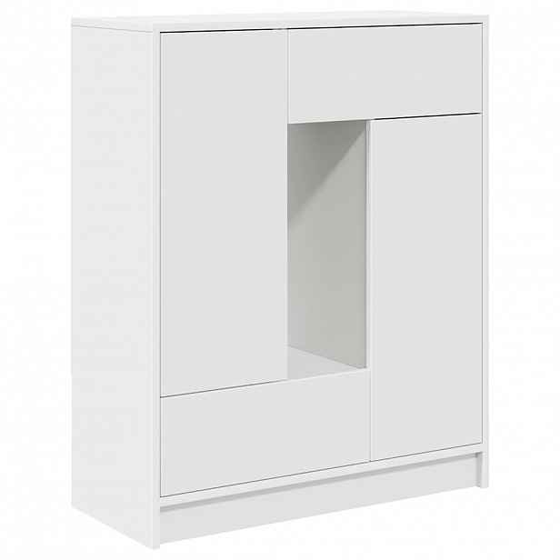 vidaXL Příborník se zásuvkami a dvířky bílý 73x31x90 cm