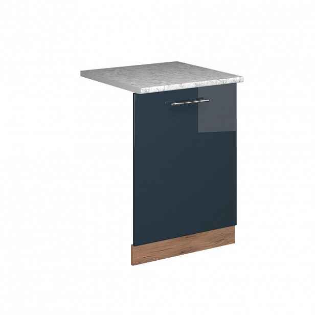 Vicco ČELNÍ PANEL MYČKY Fame-Line Tmavě modrá s vysokým leskem 60 cm s pracovní deskou
