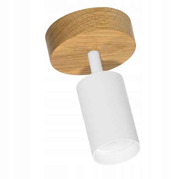 Spot Led stropní svítidlo Dubová 10 cm Modern Bílá GU10 Pohyblivá nástěnná