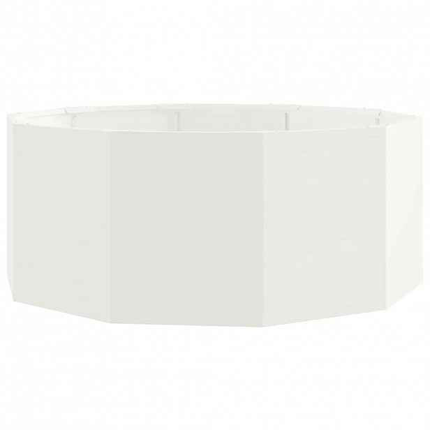 vidaXL Truhlík Bílá 90 x 90 x 35 cm Ocel