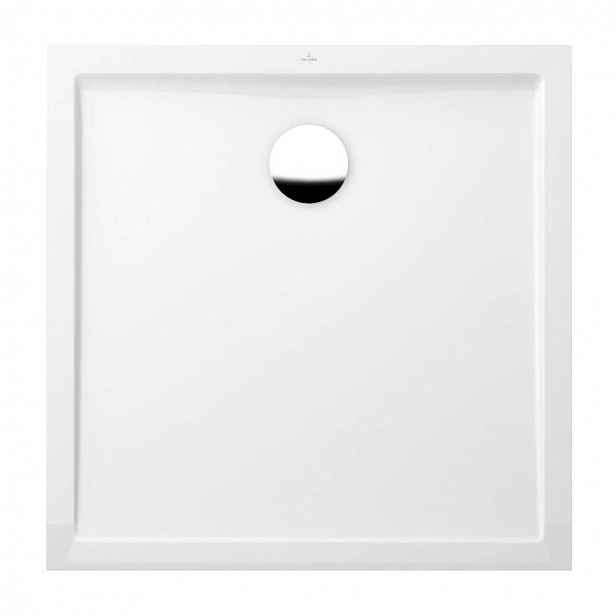 Villeroy & Boch Futurion Flat - Sprchová vanička, 90x90 cm, Quaryl, alpská bílá UDQ0900FFL1V-01