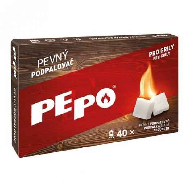 PE-PO Pevný podpalovač krabička, 40 podpalů