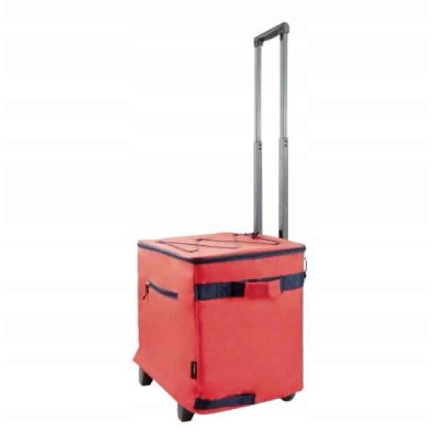 Nákupní vozík 40 l s funkcí chlazení Topmove červený, max. 14 kg