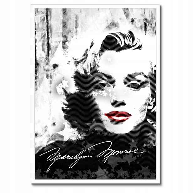 Plakáty v rámu 50x70 Marilyn Monroe Ústa Rty