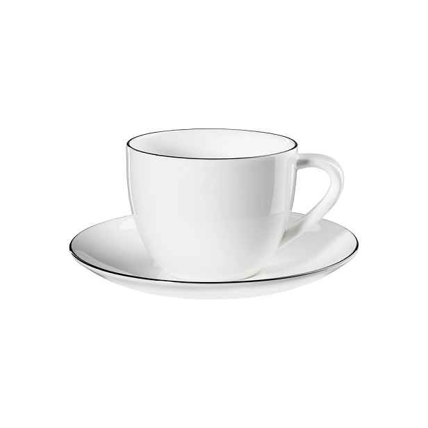 Šálek na cappucinos podšálkem Á TABLE LIGNE NOIR ASA Selection