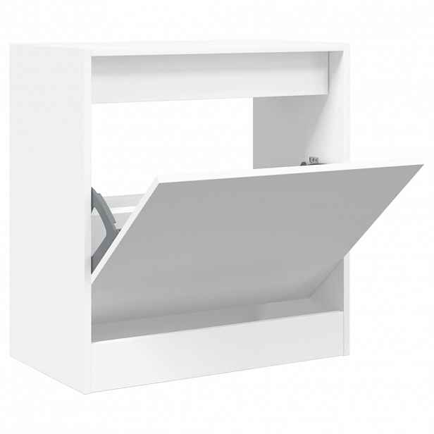 vidaXL Botník bílý 60 x 34 x 63,5 cm kompozitní dřevo