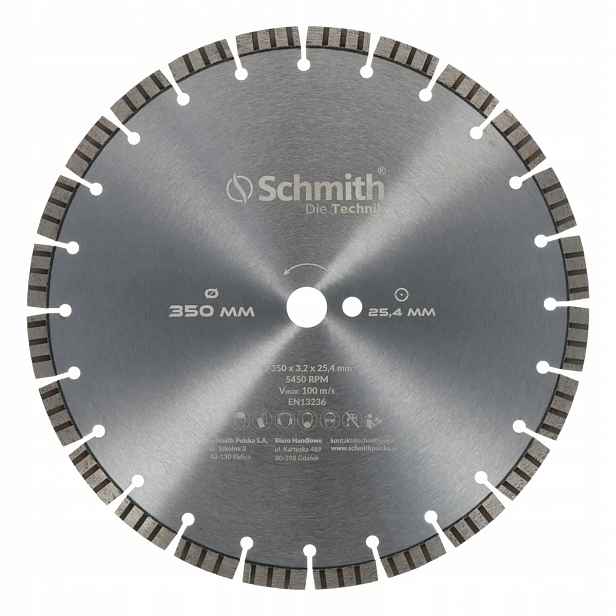 Diamantový kotouč 350x25,4 mm Black Bull