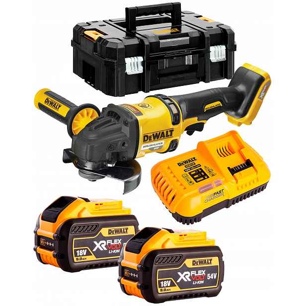 Bruska 125 FlexVolt 54V 2x9Ah DeWALT DCG418X2