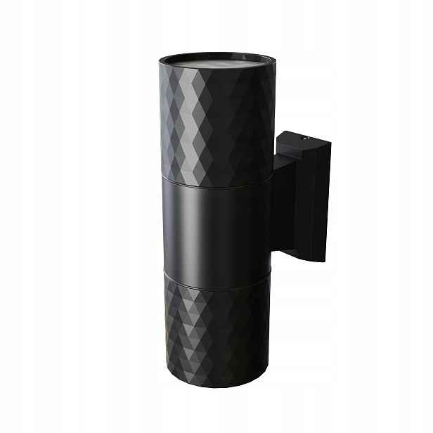 Černé venkovní nástěnné svítidlo nahoru a dolů GU10 50W IP54 Bowery Maytoni