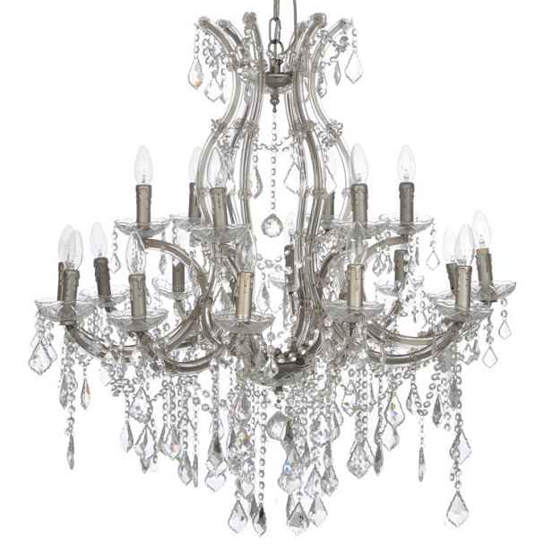 Dvoupatrový křišťálový lustr  Excellent 12+6 žárovek - Ø 90*90 cm  J-Line by Jolipa