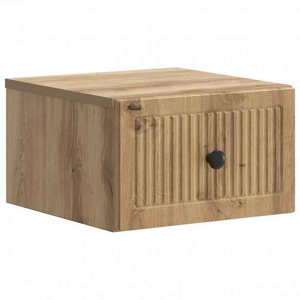 vidaXL Nástěnný noční stolek Dub artisan 33 x 34,5 x 20 cm