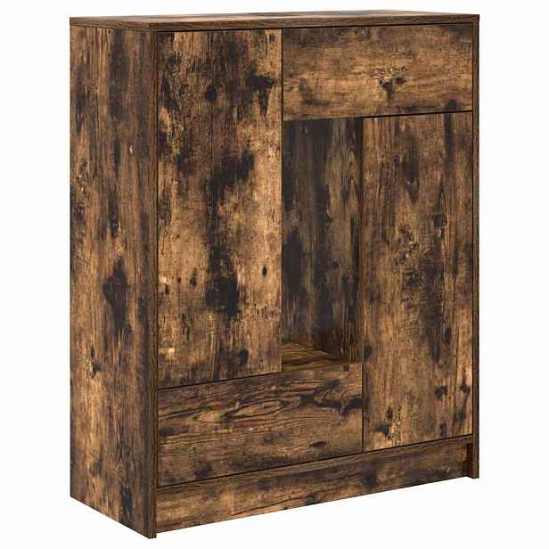 vidaXL Příborník se zásuvkami a dvířky kouřový dub 73x31x90 cm