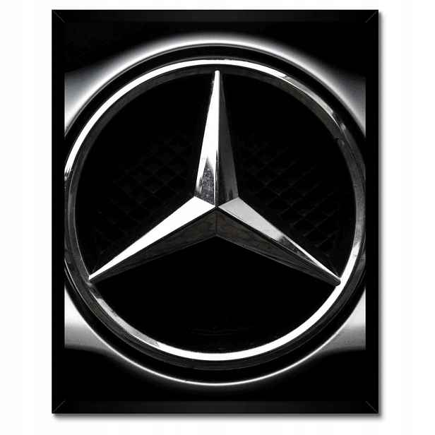 Plakáty v rámu 40x50 Mercedes Černobílé